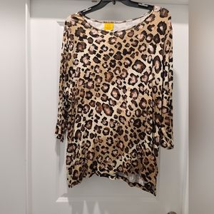 Ruby Rd Women’s Leopard Print Blouse